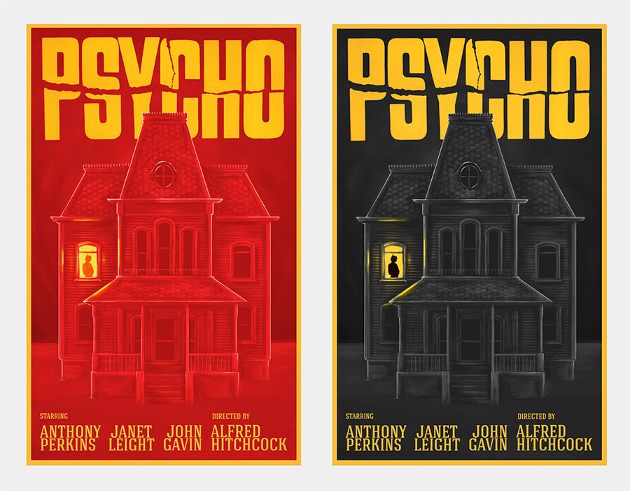 psycho poster alternative colours