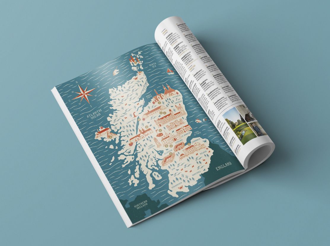 Mapa Escocia Life&Style México Revista