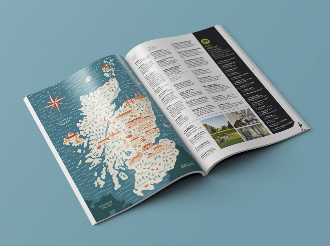 Mapa Escocia Life&Style México Revista