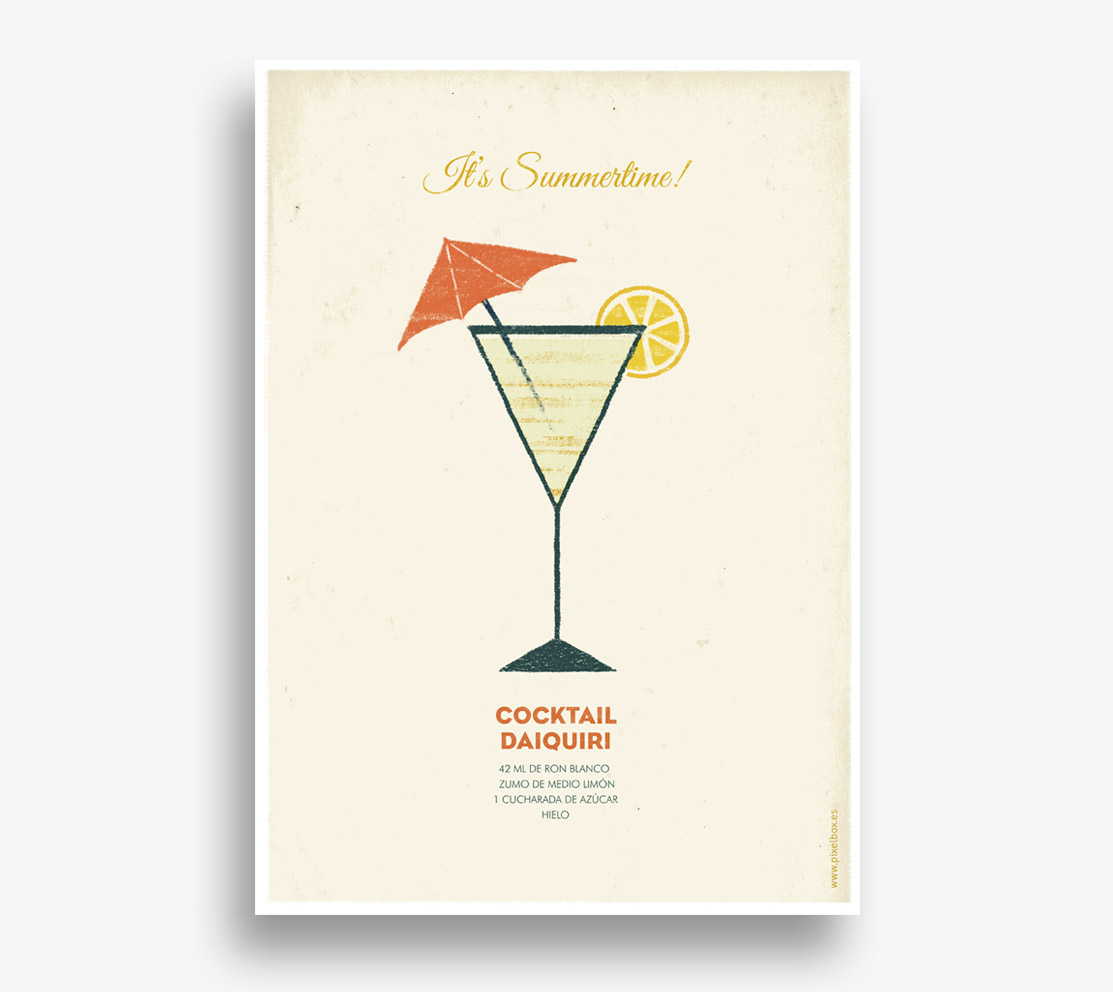 Cocktail Daiquiri Ilustración 