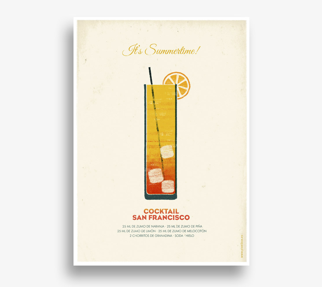 Cocktail San Francisco Ilustración 