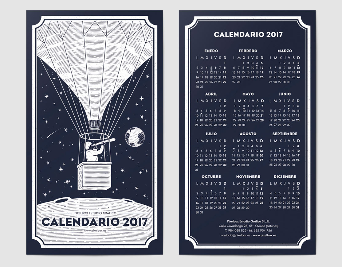 calendario 2017 pixelbox